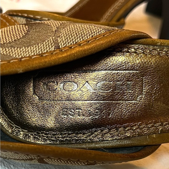COACH “rare find” Alesksa Sig Heals. 6.5 New Without Tag - Picture 5 of 7